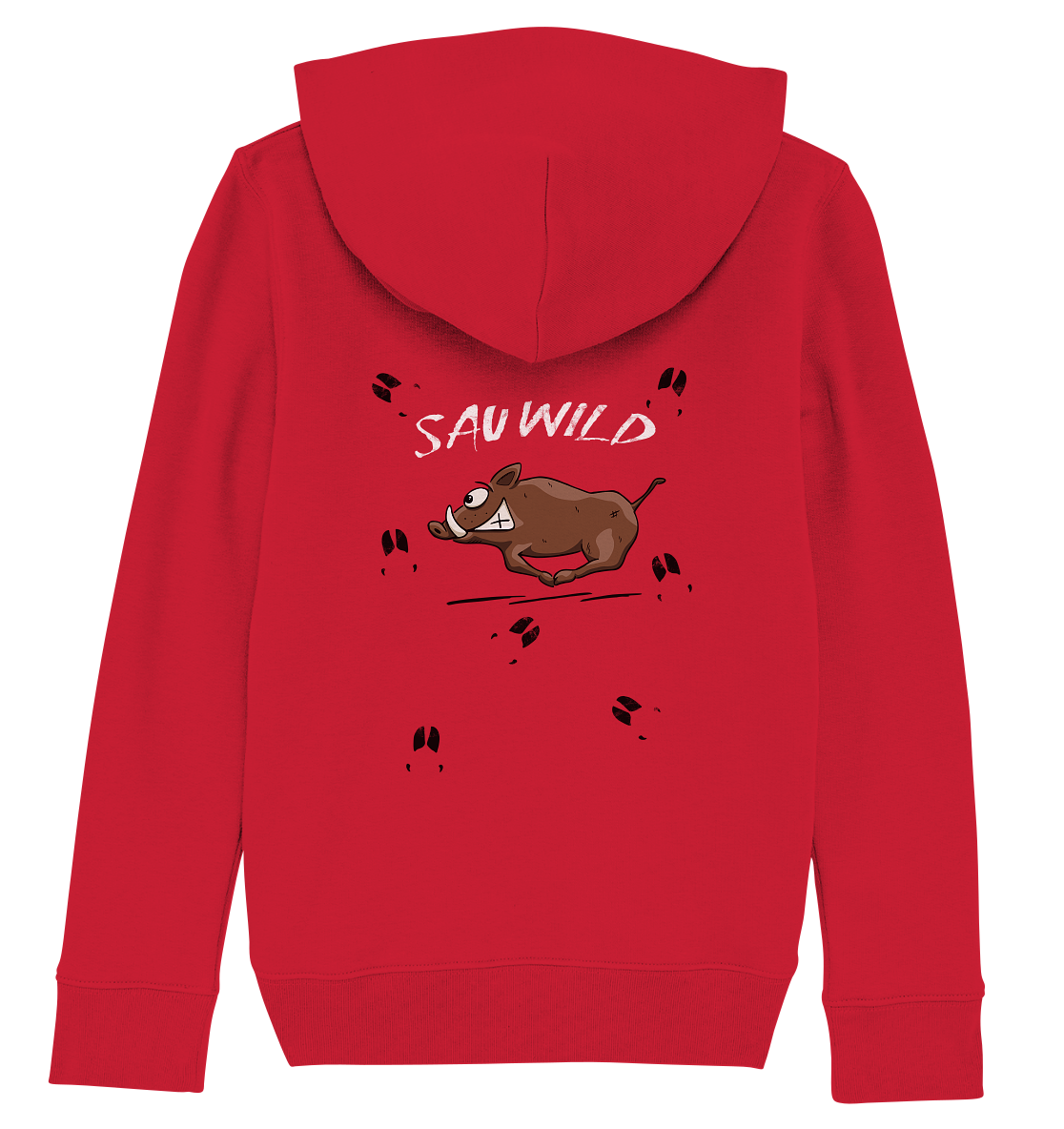 Sauwild wilde Sau | Wildschwein Keiler - Kids Organic Hoodie