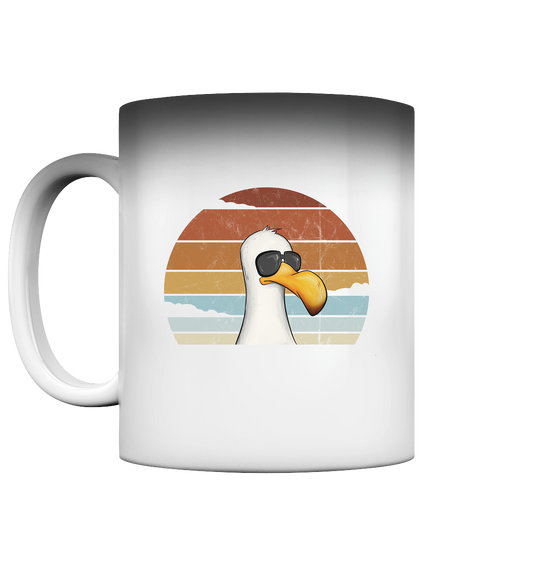 Cool lässige Retro Möwe - Magic Mug