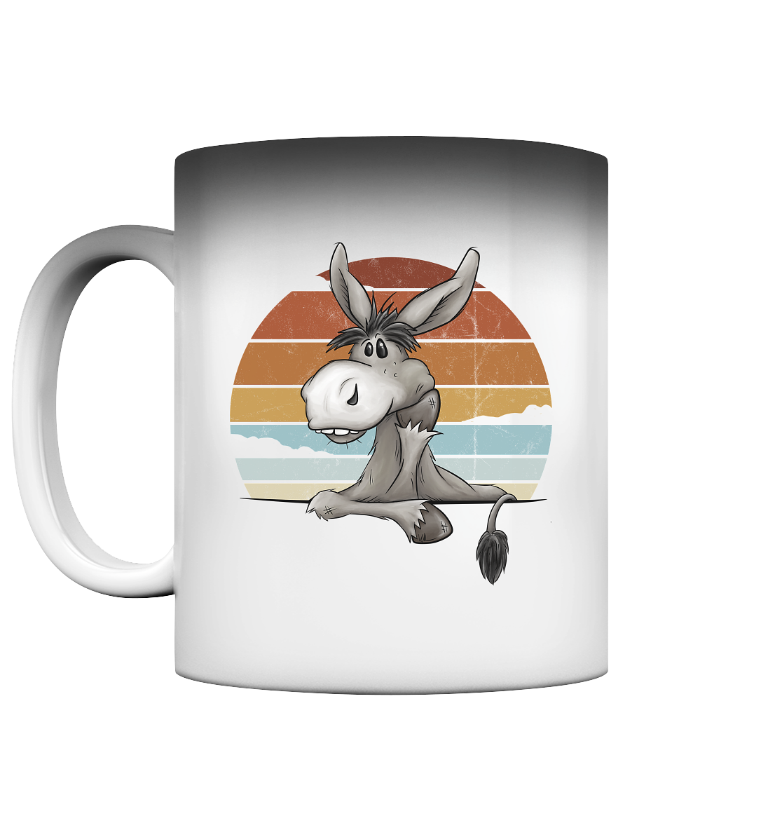 Lässiges Maultier Retro Esel - Magic Mug
