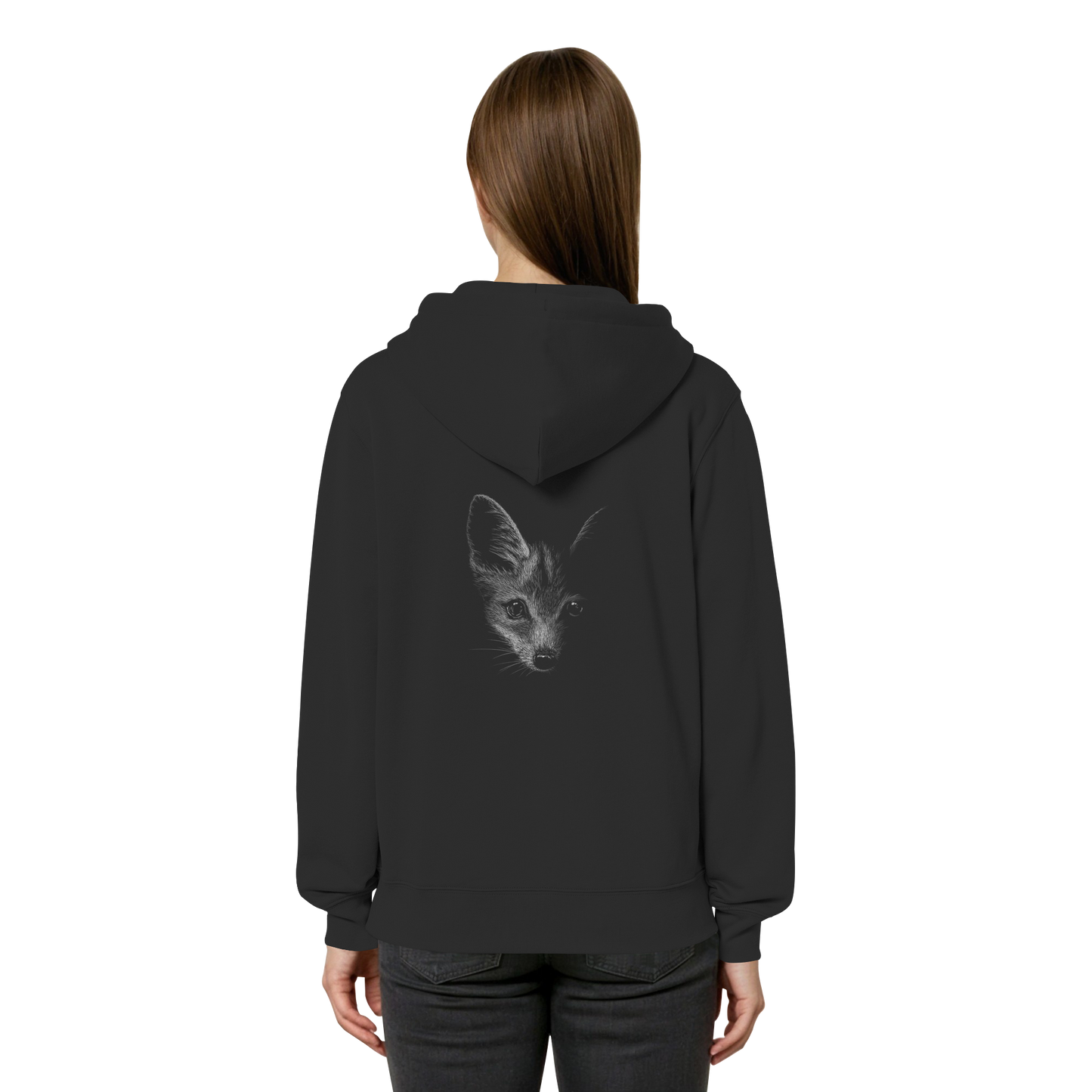Fuchs Kritzelkunst Illustration - Organic Relaxed Zipper