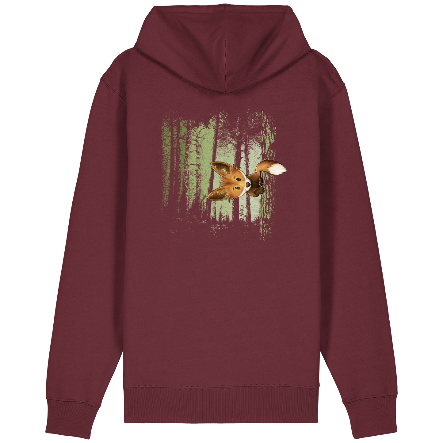 Fuchs im Zwielicht-Wald - Organic Relaxed Zipper