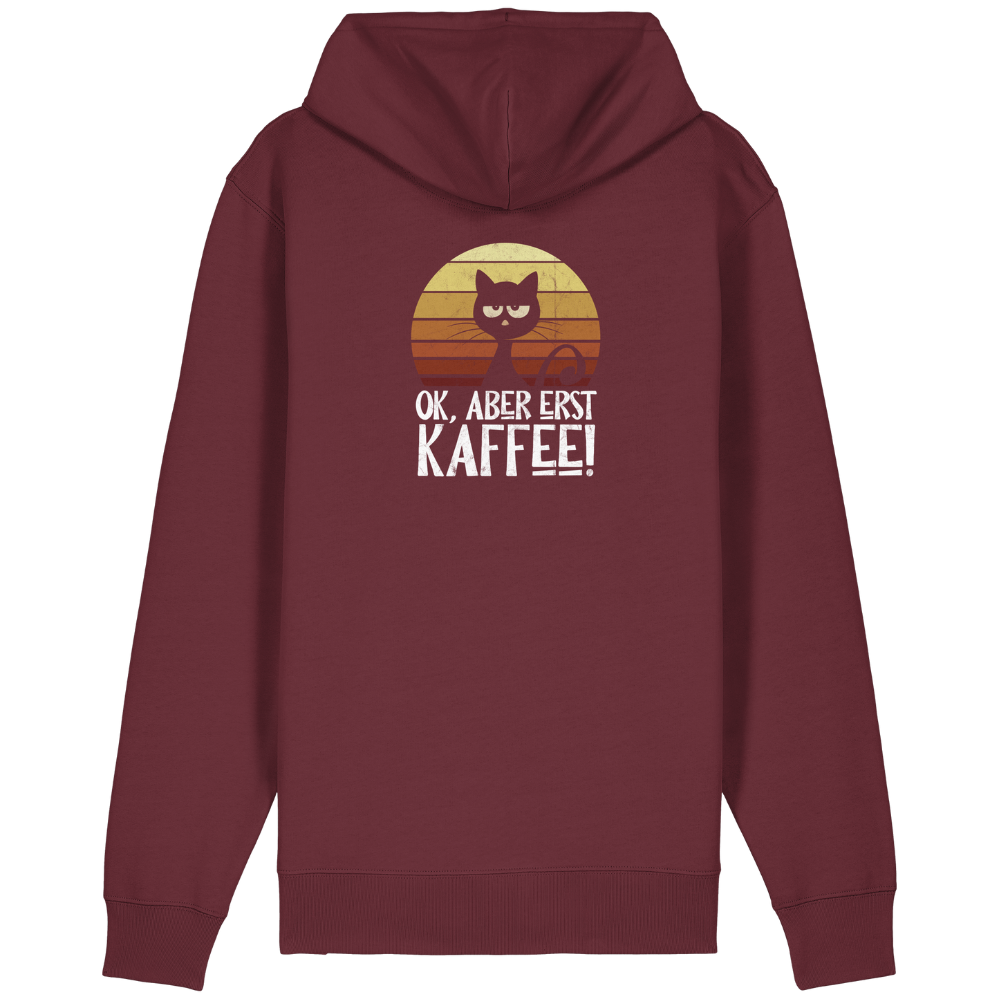 Ok, aber erst Kaffee | launische Katze - Organic Relaxed Zipper