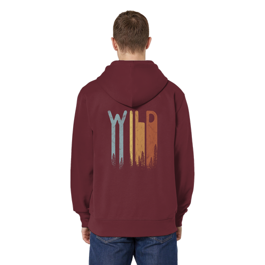 Wild Retro Schriftzug - Organic Relaxed Zipper