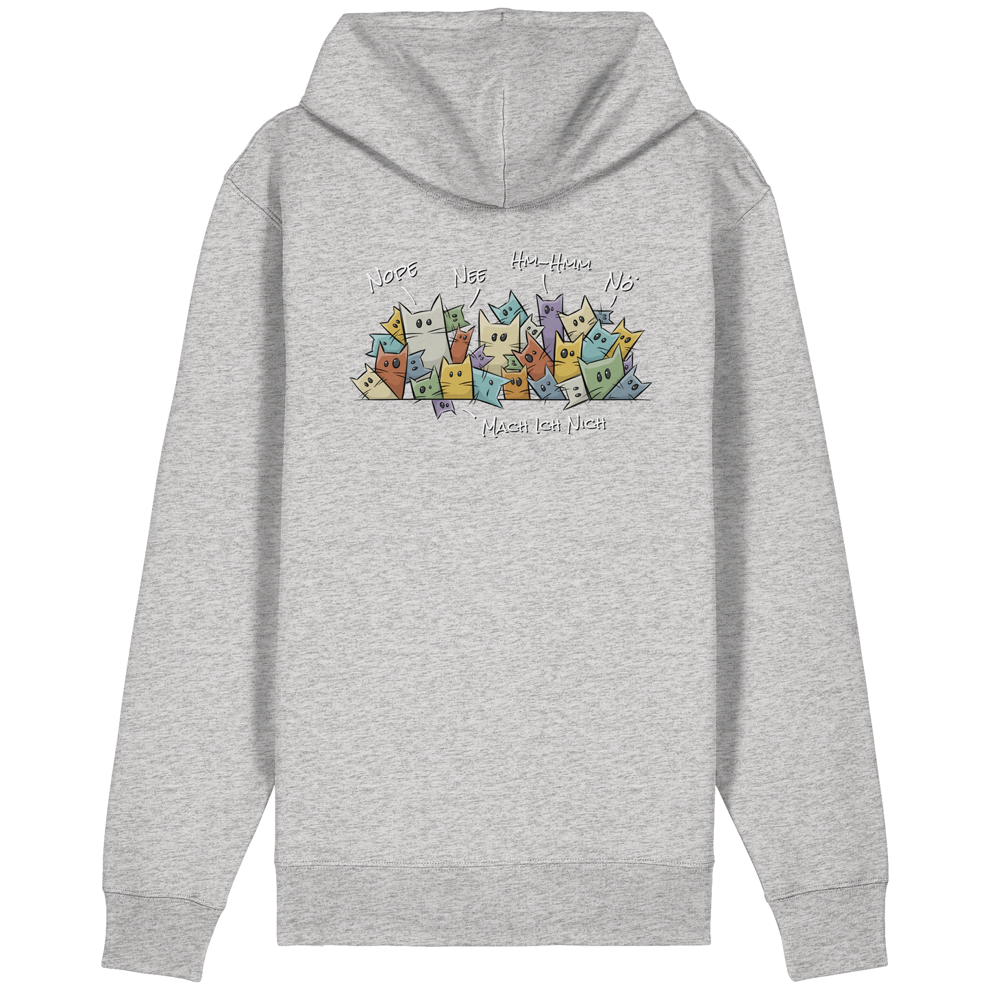 Nope, Nee, Nö Katzen - Organic Relaxed Zipper