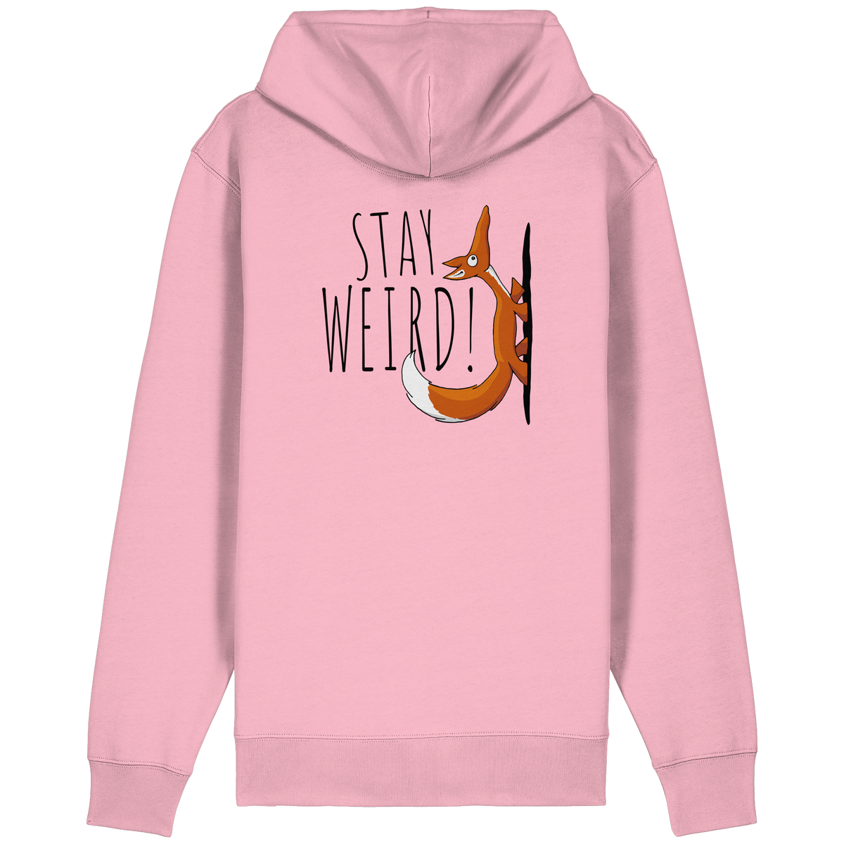 Stay Weird! Schräger Fuchs - Organic Relaxed Zipper
