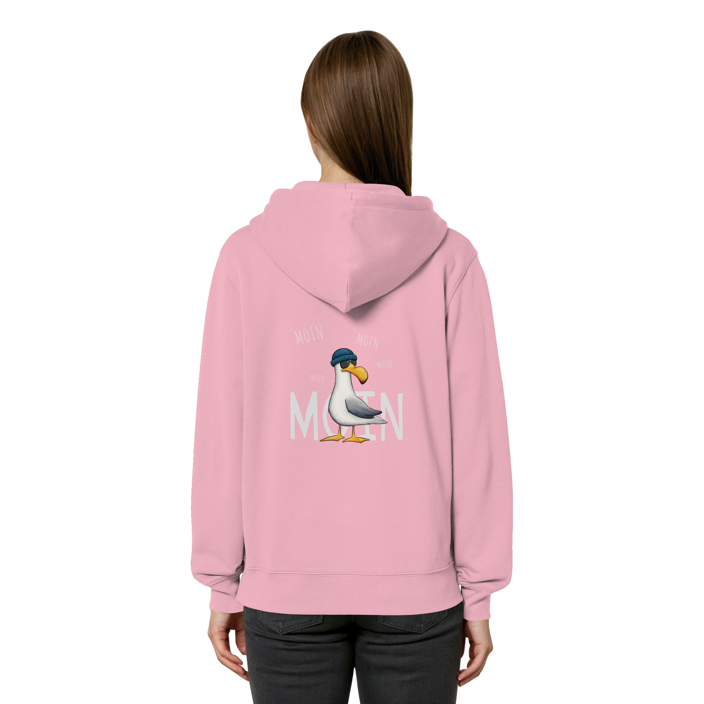 Moin Moin Lässige Hipster Möwe - Organic Relaxed Zipper