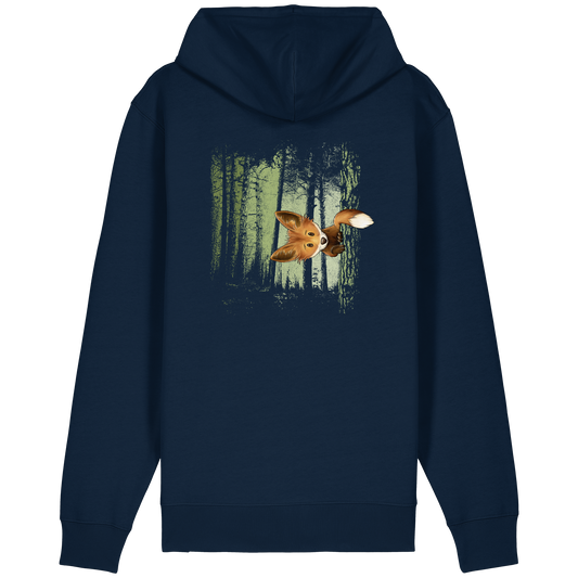 Fuchs im Zwielicht-Wald - Organic Relaxed Zipper