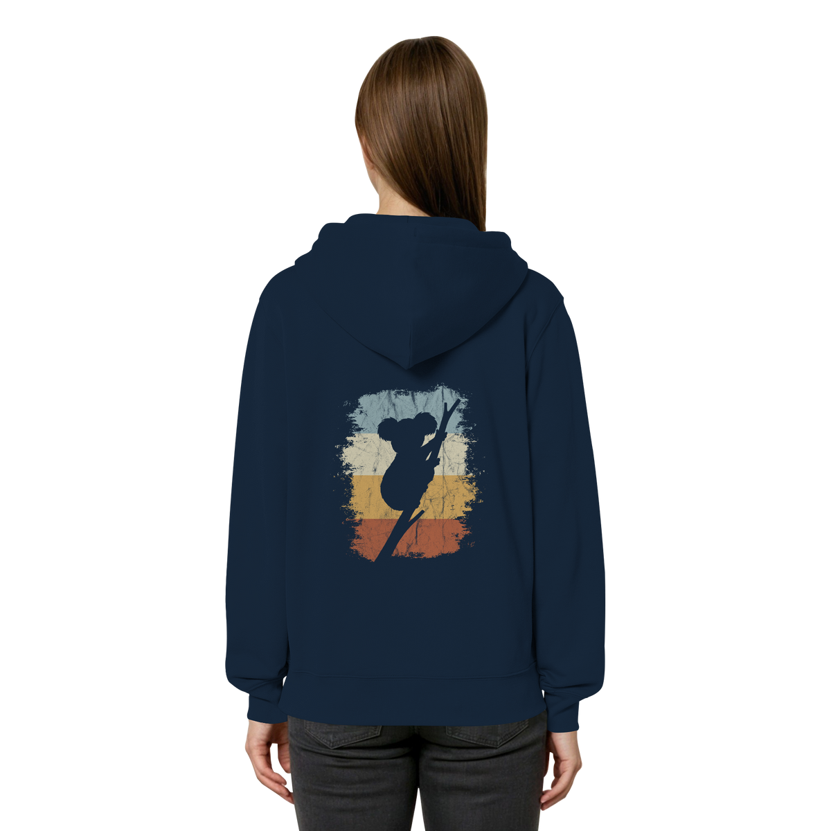 Retro kletternder Koala-Bär - Organic Relaxed Zipper