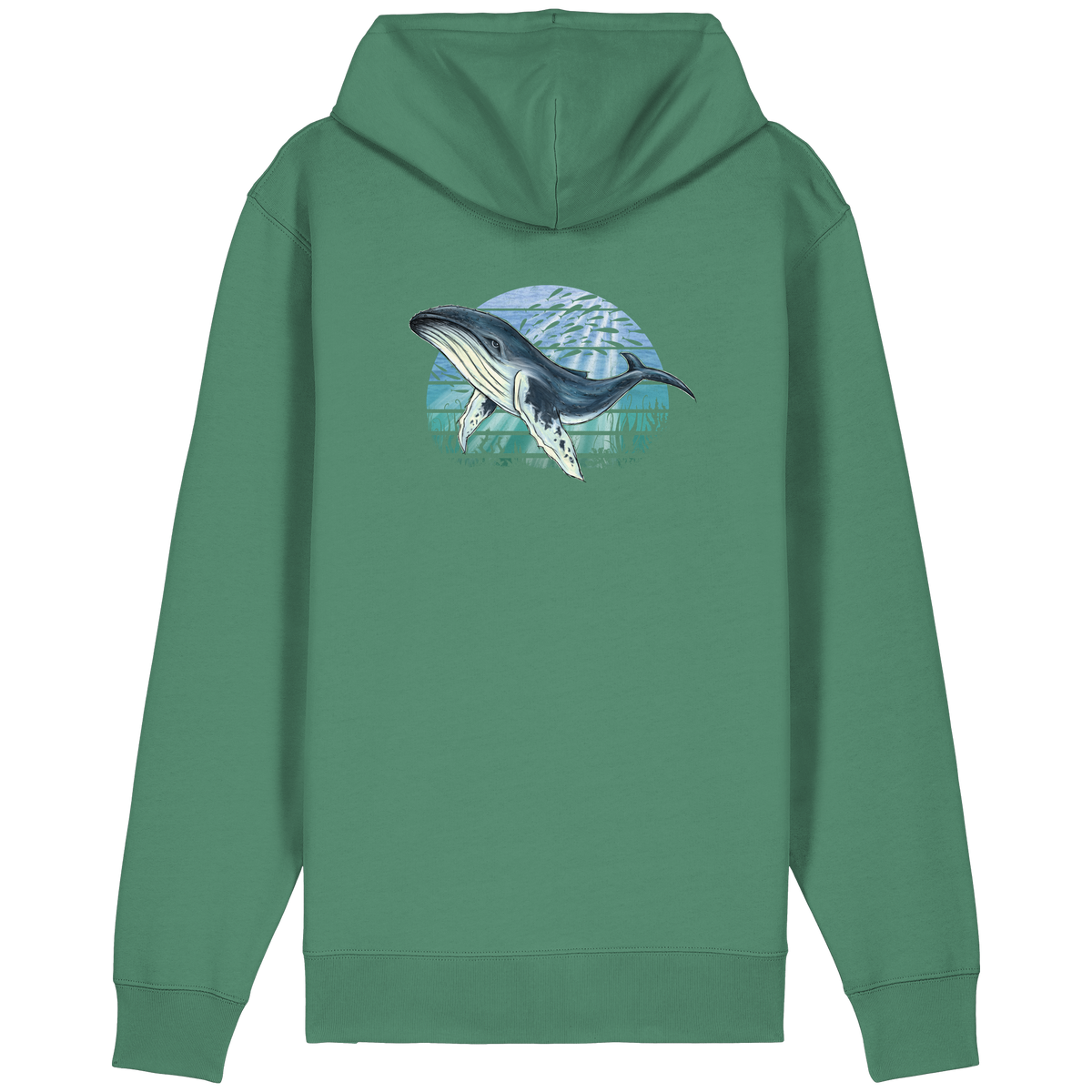 Retro Unterwasser Buckelwal - Organic Relaxed Zipper
