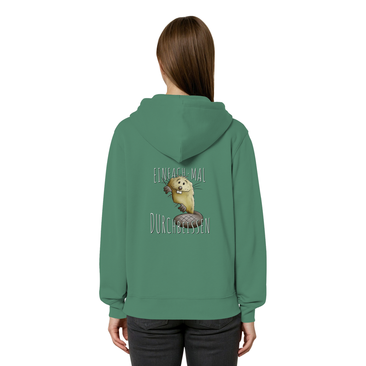 Einfach mal Durchbeissen Biber - Organic Relaxed Zipper