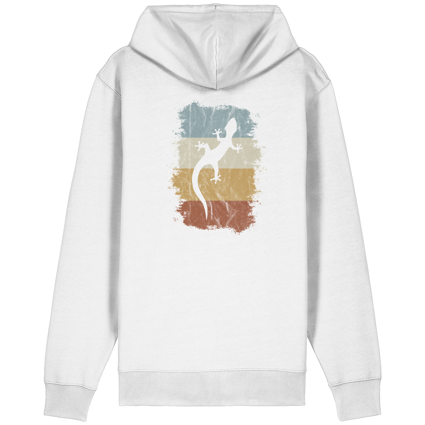 Retro Gecko Salamander Silhouette - Organic Relaxed Zipper