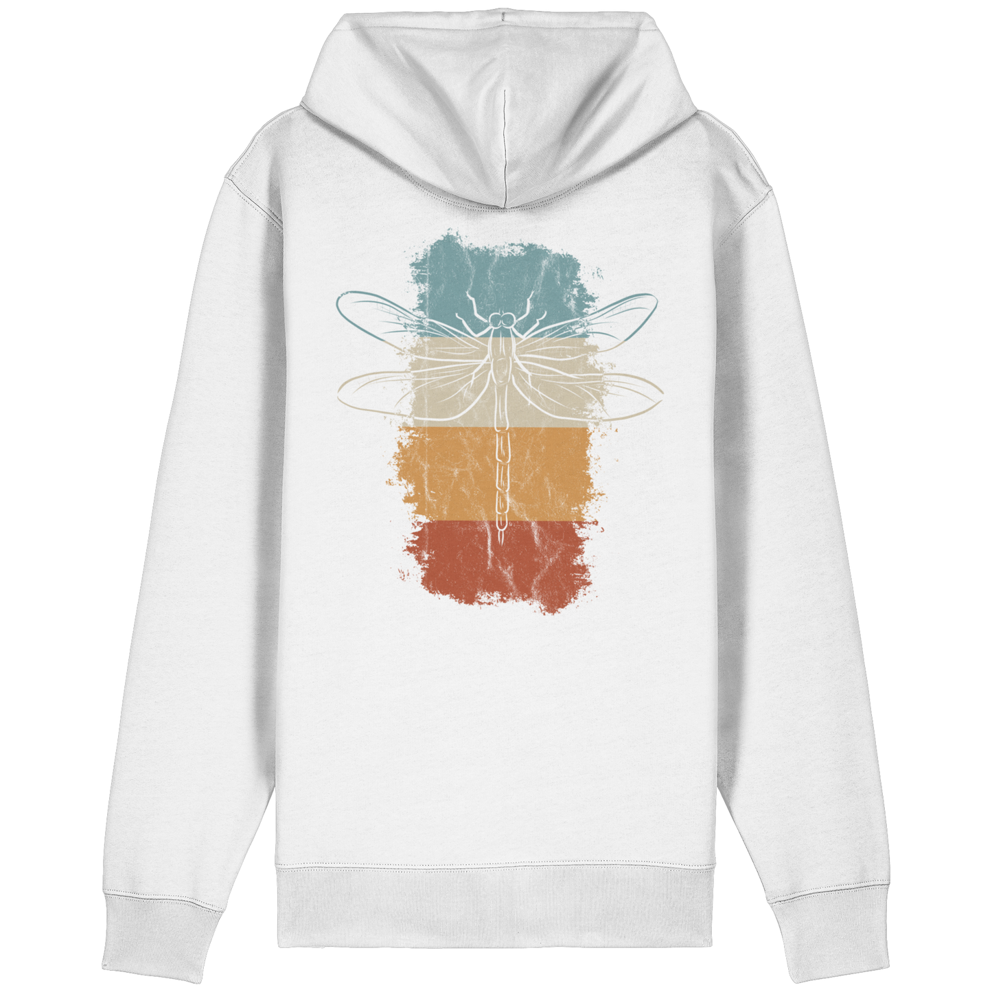 Retro Kunst Libelle | Vintage Dragonfly - Organic Relaxed Zipper
