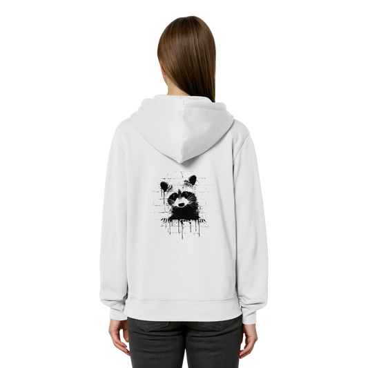 Funky Street Art Waschbär - Organic Relaxed Zipper
