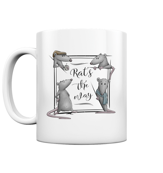 Rat’s The Way Kaffeehaus Ratten - Tasse glossy