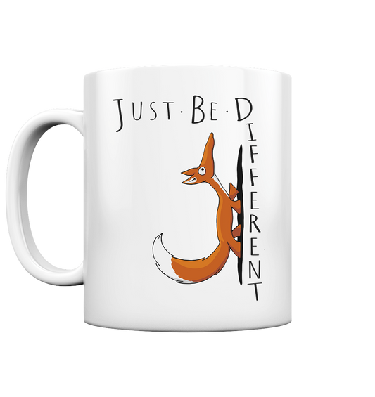 Just Be Different | Sei Anders, kleiner Fuchs - Tasse glossy