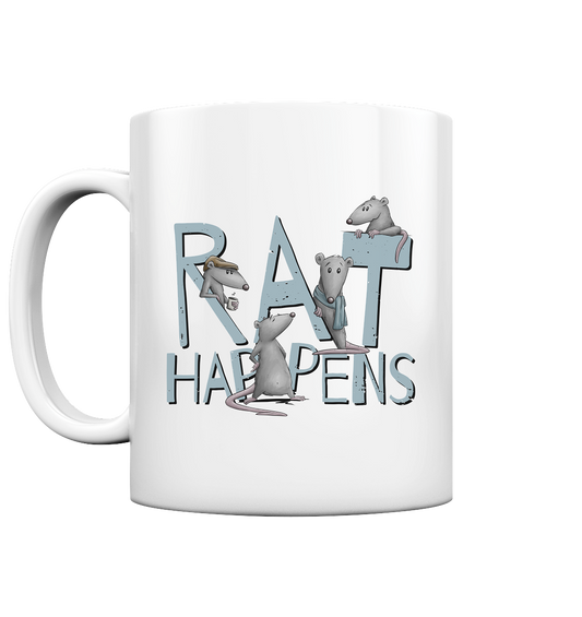 Rat Happens Ratten - Tasse glossy