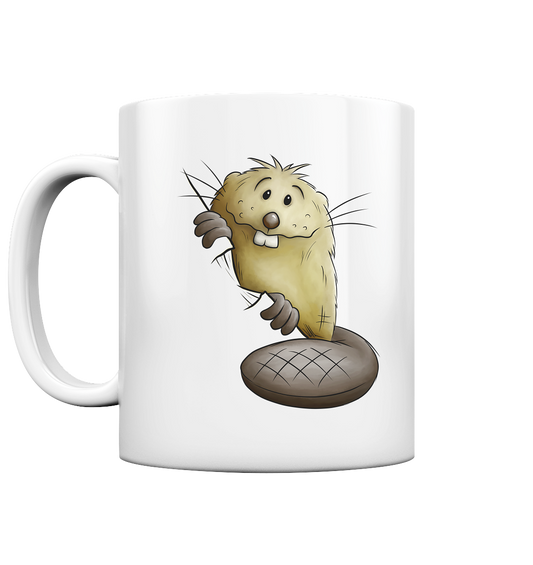 Lustiger frecher Biber - Tasse glossy
