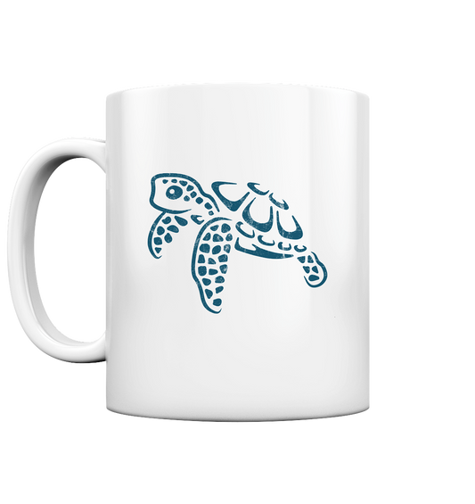 Lässig lustige Wasserschildkröte - Tasse glossy
