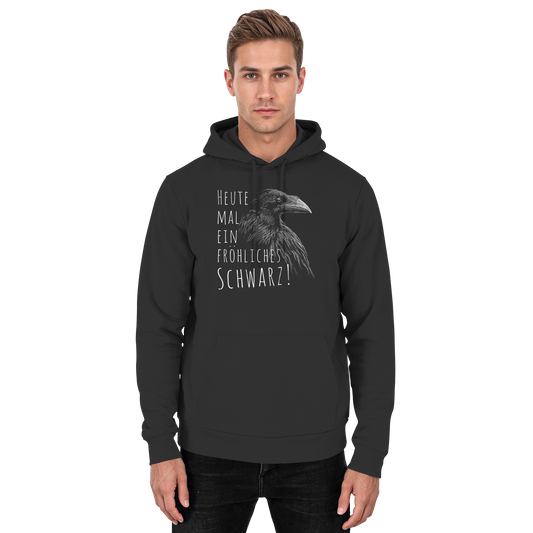 fröhlicher schwarzer Rabe - Basic Unisex Hoodie
