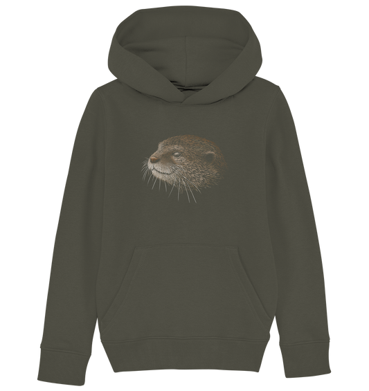 Otter Bleistift Zeichnung KritzelKunst - Kids Organic Hoodie