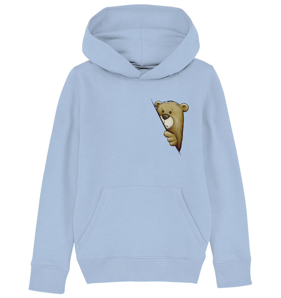 Funky Bär Illustration - Kids Organic Hoodie