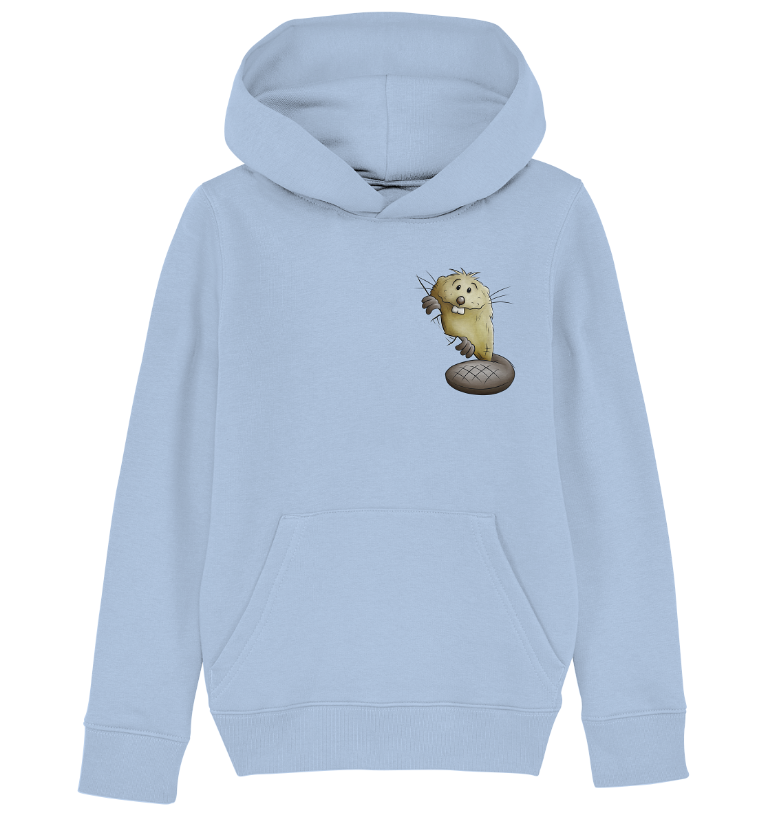 Lustiger frecher Biber - Kids Organic Hoodie