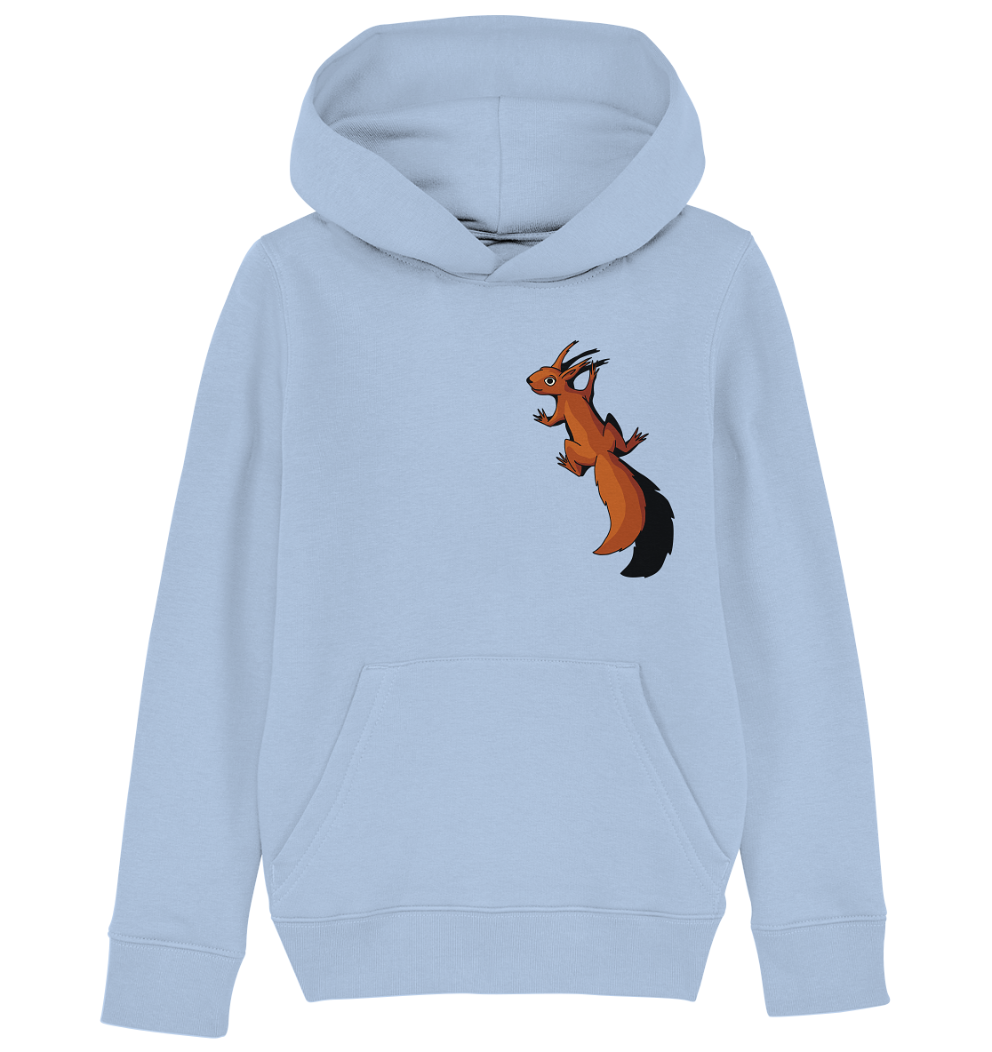 Süßes Eichhörnchen klettert - Kids Organic Hoodie