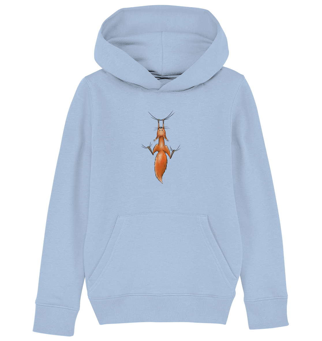 Rotes Eichhörnchen hängt ab - Kids Organic Hoodie