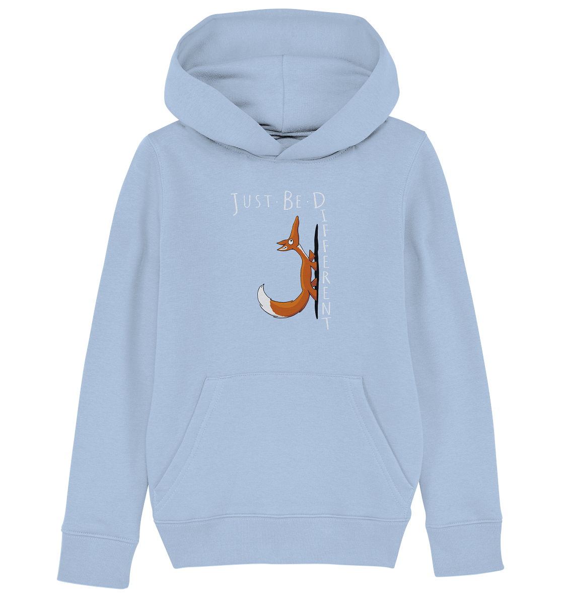 Just Be Different | Sei Anders, kleiner Fuchs - Kids Organic Hoodie