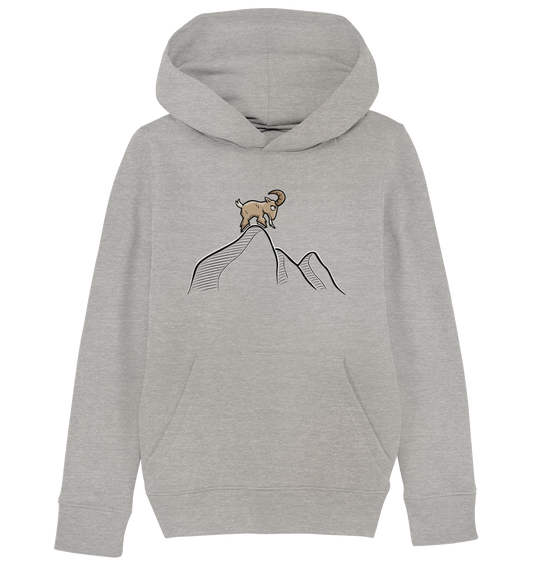 Ziegenbock in den Bergen - Kids Organic Hoodie