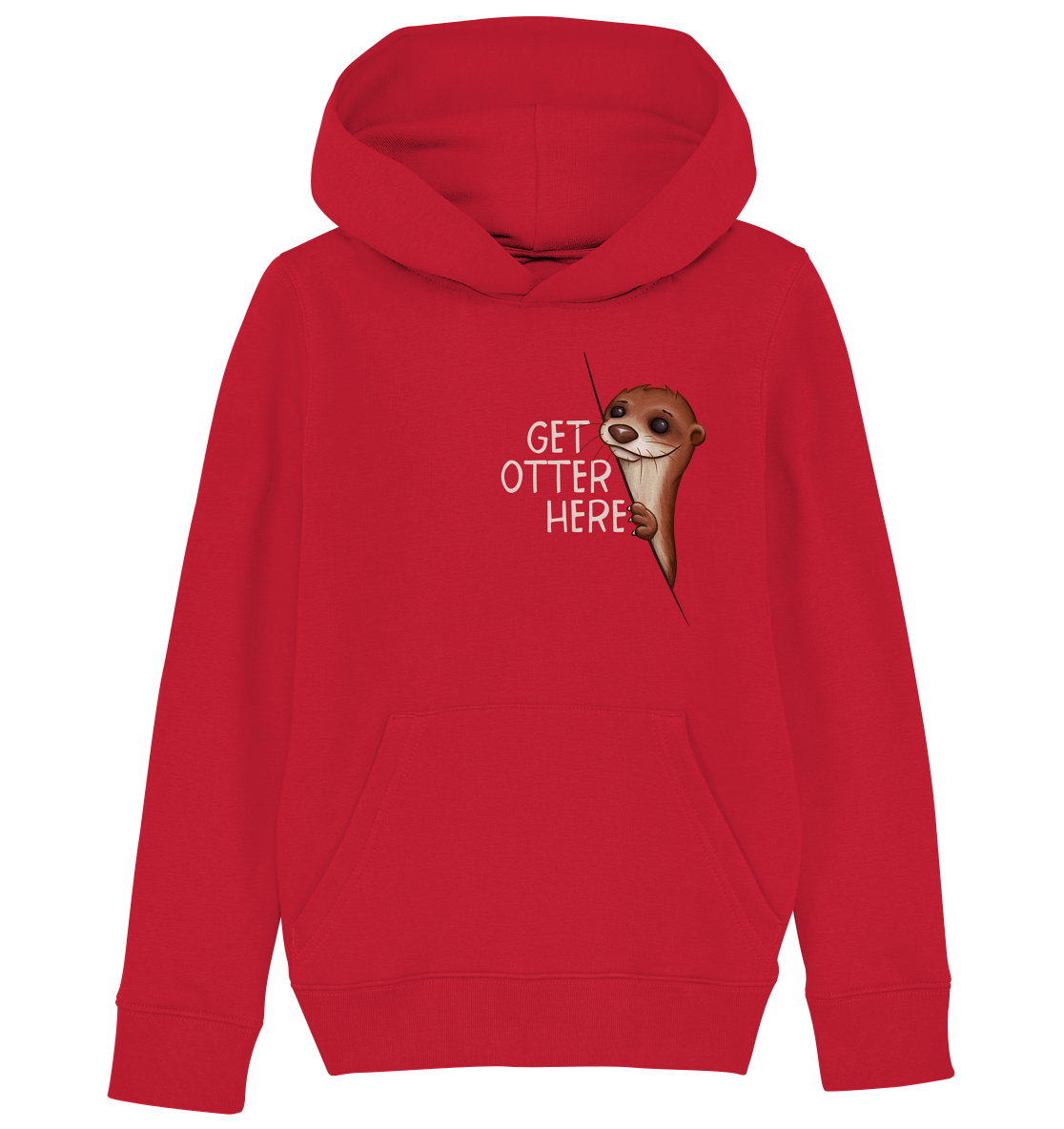 Get Otter Here | Lustiger Otter Kalauer - Kids Organic Hoodie