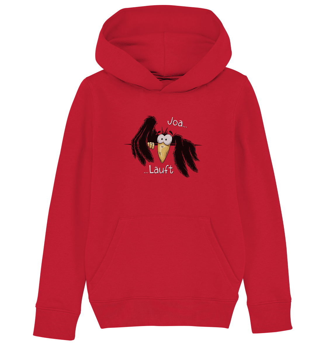 Joa Läuft Krähe gechillter Rabe - Kids Organic Hoodie