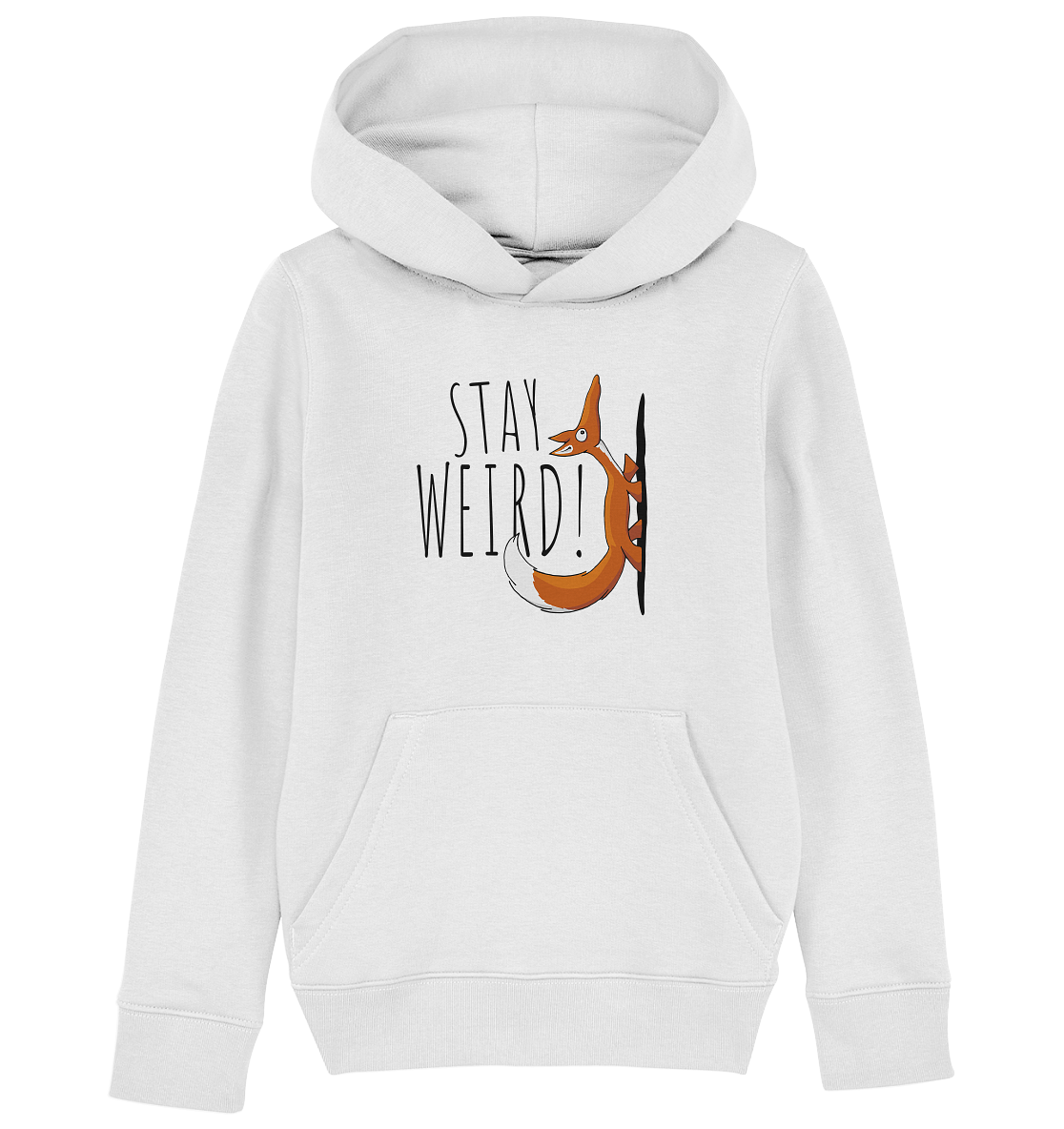 Stay Weird! Schräger Fuchs - Kids Organic Hoodie