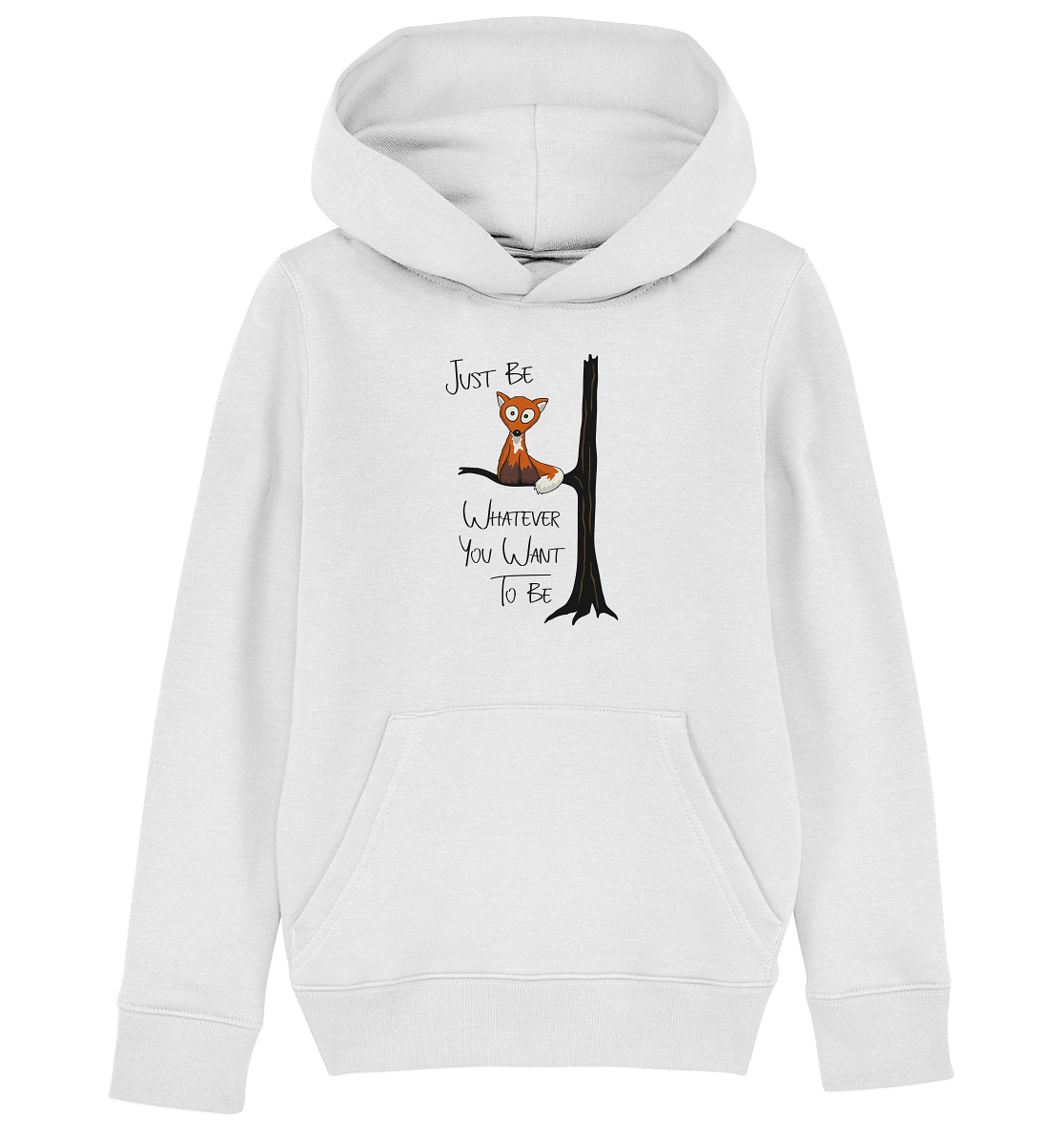 Just Be Whatever | Fuchs wie Eule - Kids Organic Hoodie