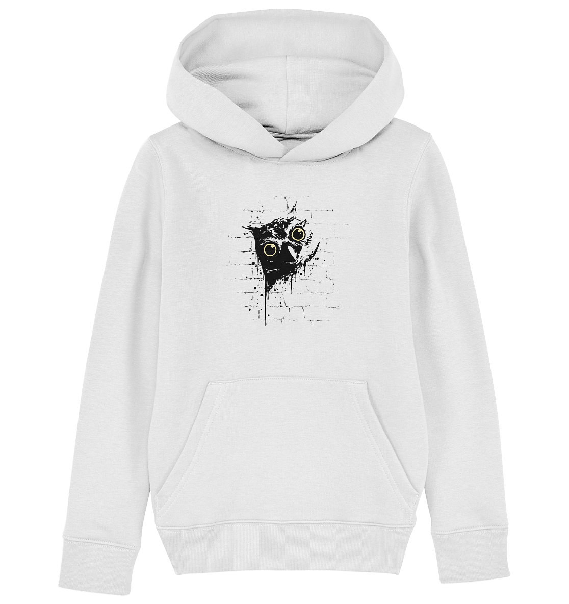 Lässige Street Art Eule - Kids Organic Hoodie