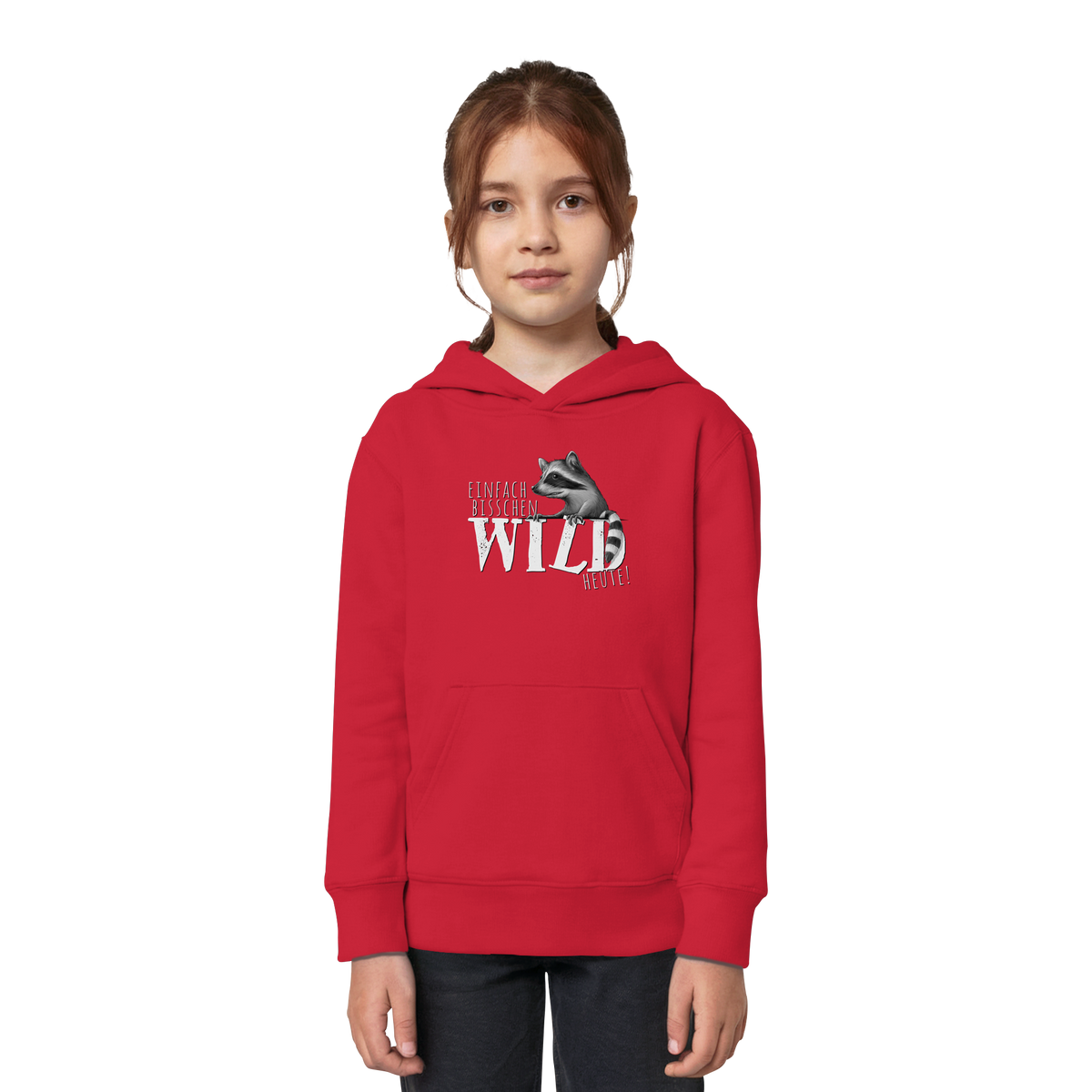 Bisschen wild heute! Waschbär - Kids Organic Hoodie