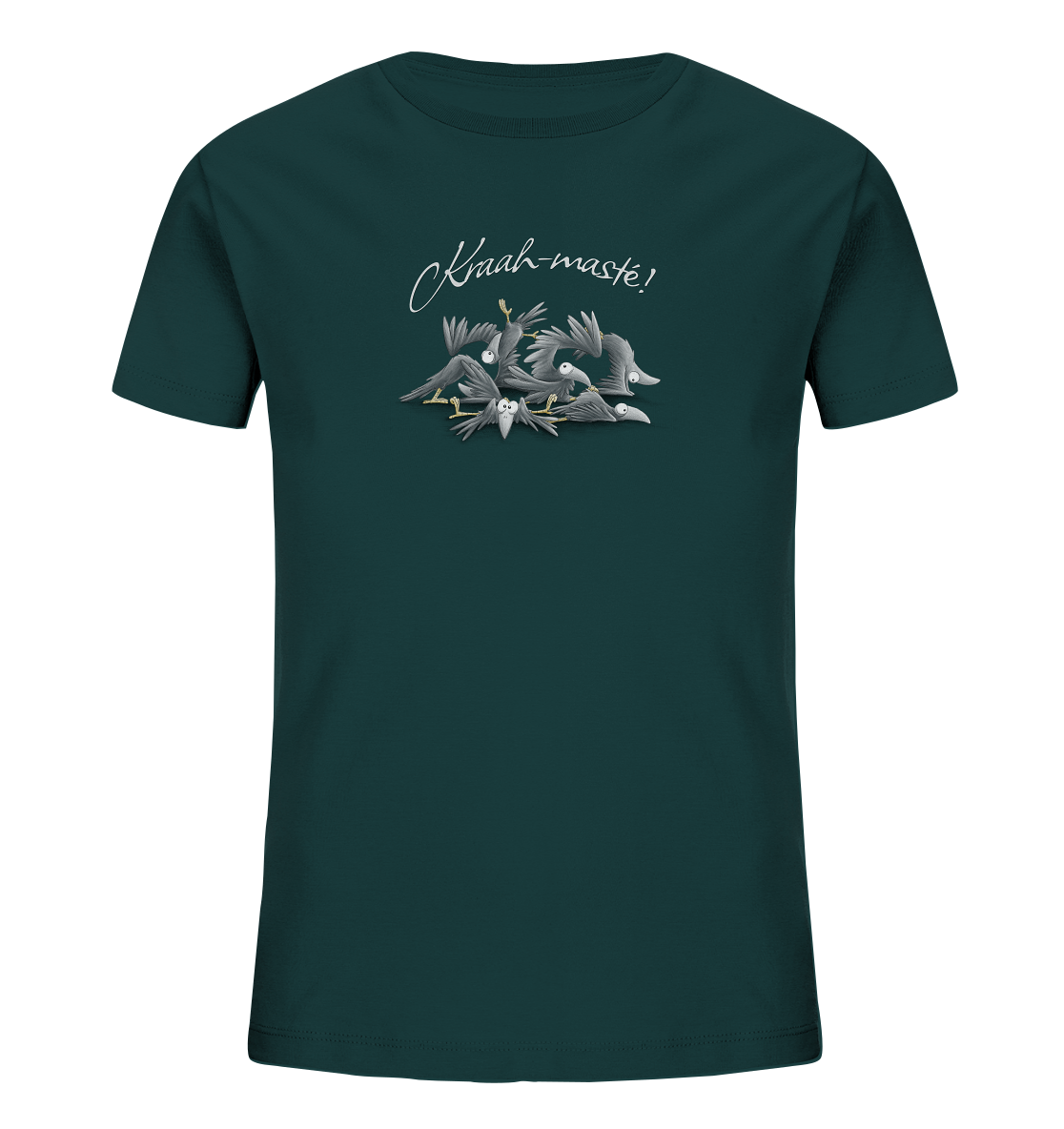 Kraah-masté! Yoga Raben Krähen - Kids Organic Shirt