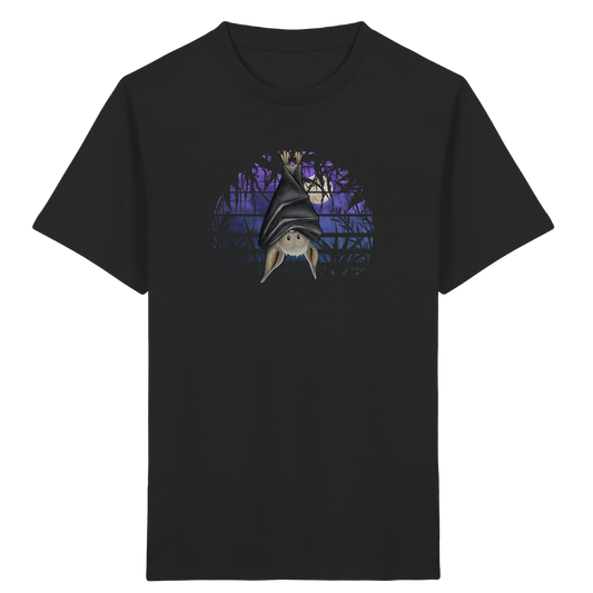 Fledermaus in blauer Nacht - Kids Organic Shirt