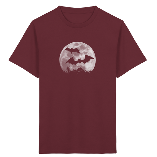 Fledermaus Silhouetten bei Vollmond - Kids Organic Shirt