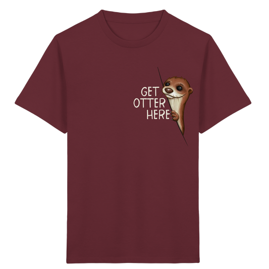 Get Otter Here | Lustiger Otter Kalauer - Kids Organic Shirt