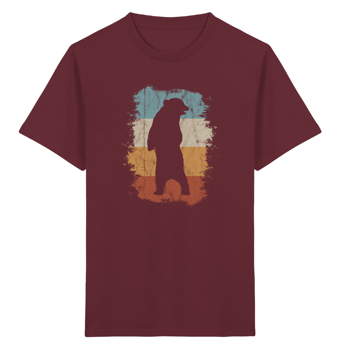 Retro Bären-Silhouette - Kids Organic Shirt