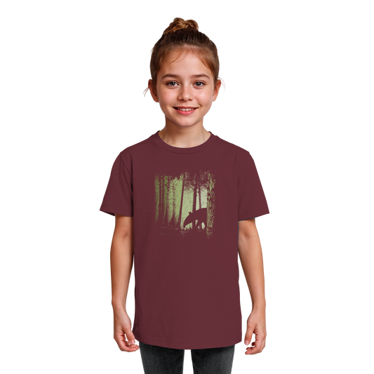 Lässiger Tapir im Zwielicht Wald - Kids Organic Shirt