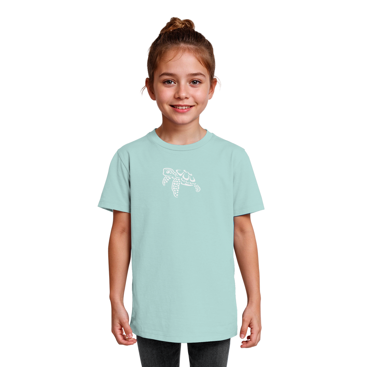 schwimmende Meeres-Schildkröte - Kids Organic Shirt
