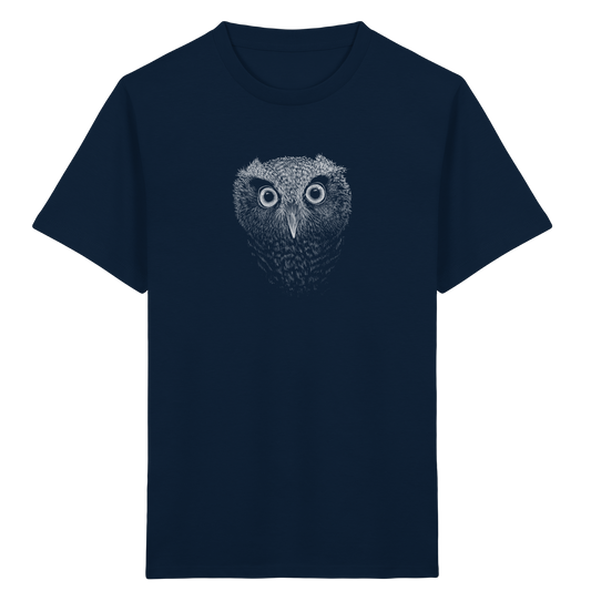 Eule Kritzelkunst Illustration - Kids Organic Shirt