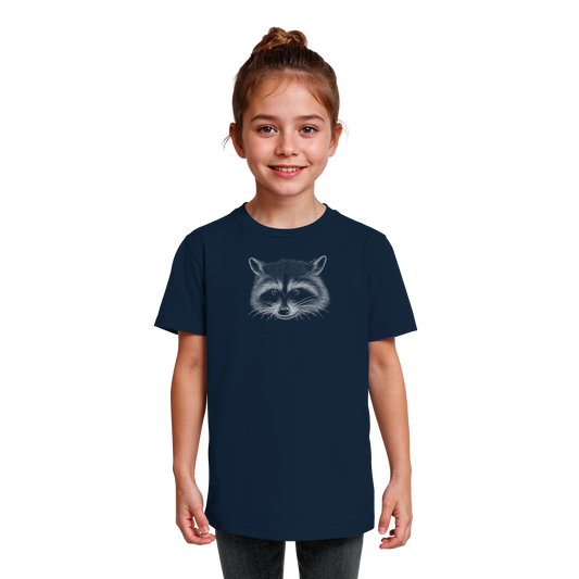 Waschbär Illustration Kritzelkunst - Kids Organic Shirt