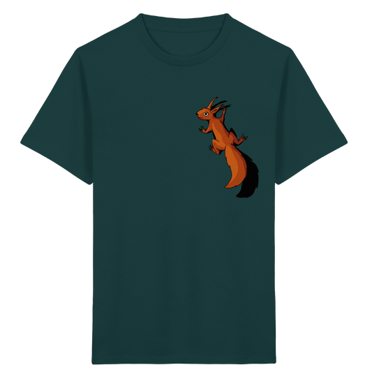 Süßes Eichhörnchen klettert - Kids Organic Shirt