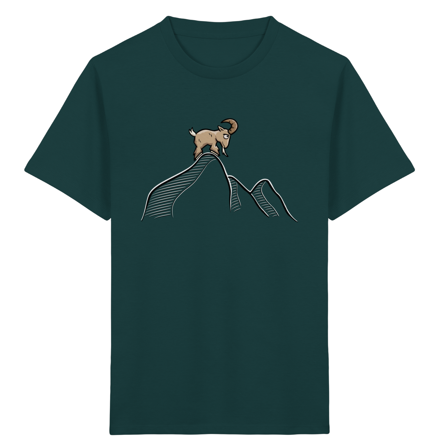 Ziegenbock in den Bergen - Kids Organic Shirt