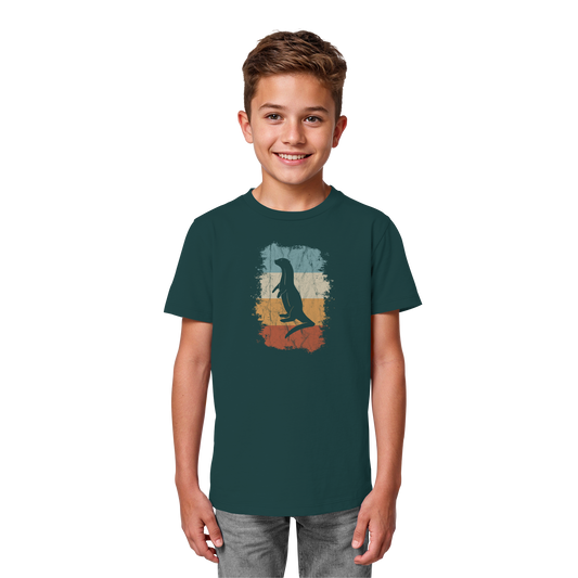 Retro Otter Fischotter Silhouette - Kids Organic Shirt
