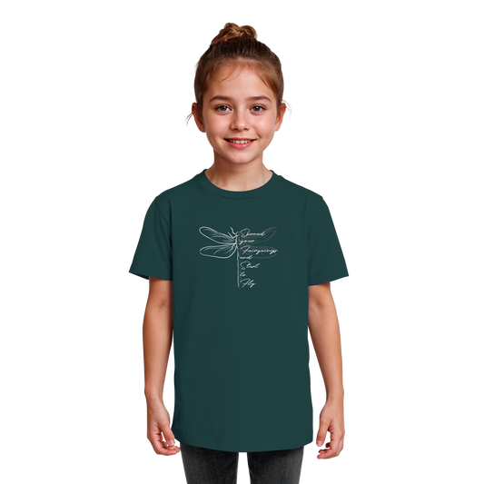 Breite die Flügel aus und flieg los | Libelle - Kids Organic Shirt