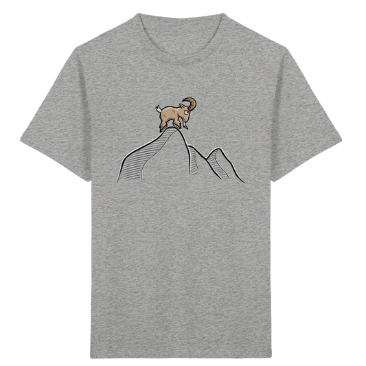 Ziegenbock in den Bergen - Kids Organic Shirt